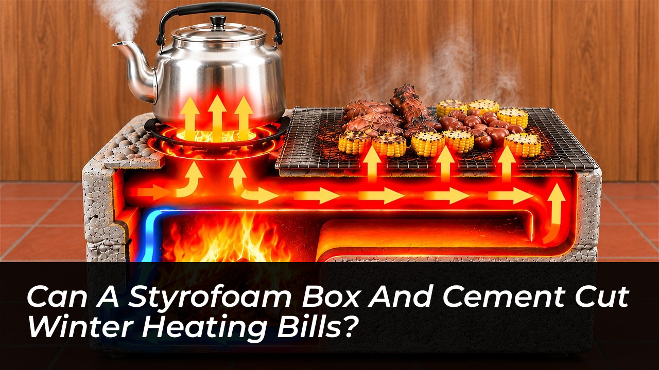 can a styrofoam box and cement cut winter heating bills Shf0