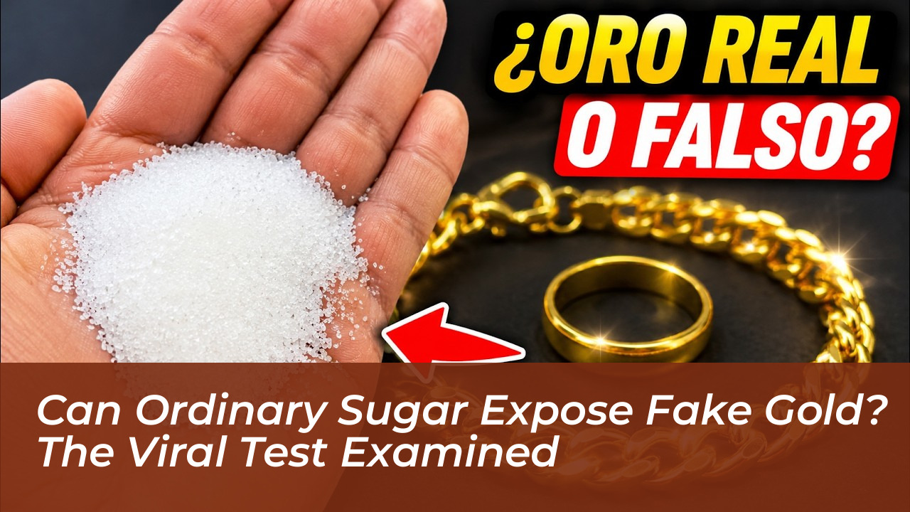 can ordinary sugar expose fake gold the viral test examined vHTQ