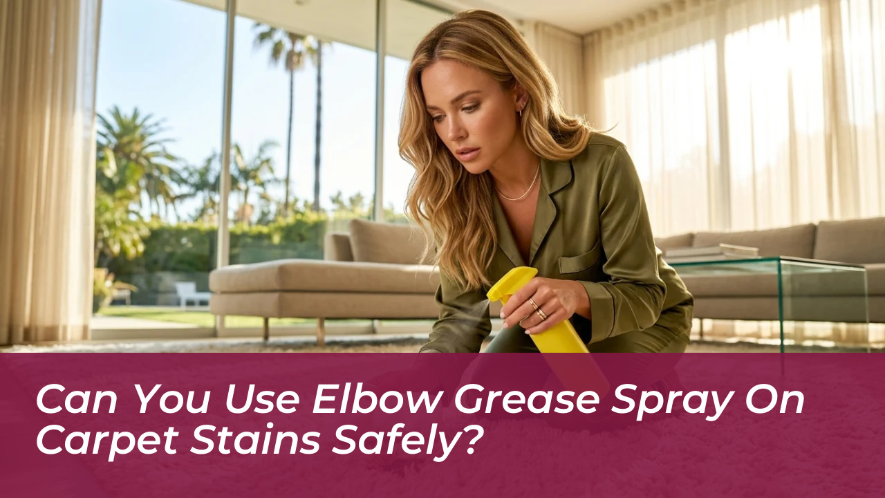 can you use elbow grease spray on carpet stains safely A87q
