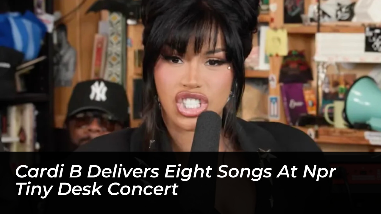 cardi b delivers eight songs at npr tiny desk concert fY5T