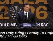 carson daly brings family to project healthy minds gala OWqu