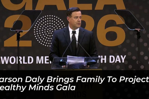 carson daly brings family to project healthy minds gala OWqu