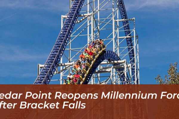 cedar point reopens millennium force after bracket falls sJym