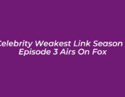 celebrity weakest link season 2 episode 3 airs on fox C8Qx