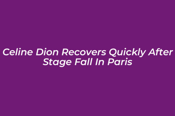 celine dion recovers quickly after stage fall in paris FYn0