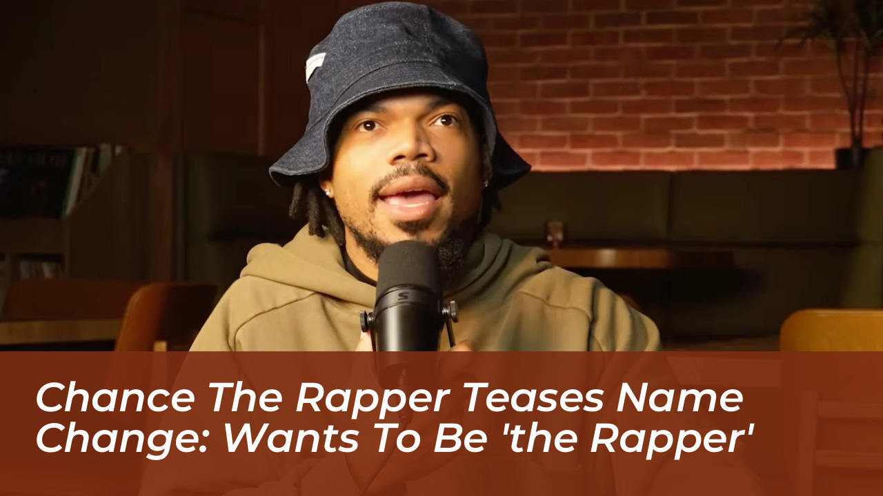 chance the rapper teases name change wants to be the rapper AoEe
