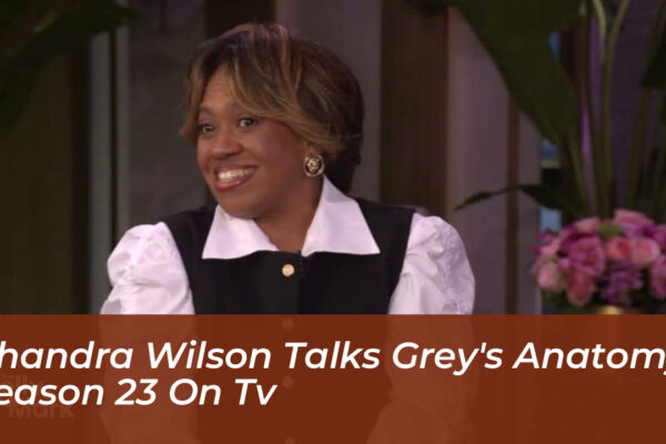 chandra wilson talks greys anatomy season 23 on tv LMao