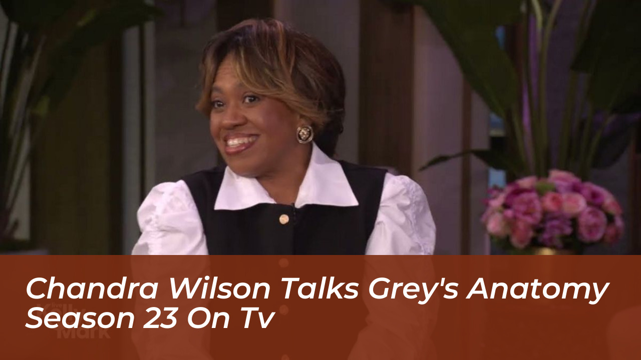 chandra wilson talks greys anatomy season 23 on tv LMao