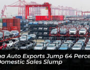 china auto exports jump 64 percent as domestic sales slump qR7b