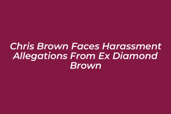 chris brown faces harassment allegations from ex diamond brown NEpy