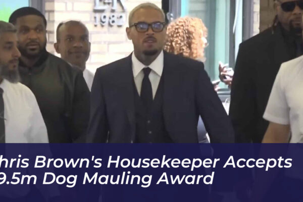 chris browns housekeeper accepts 9 5m dog mauling award RK2X