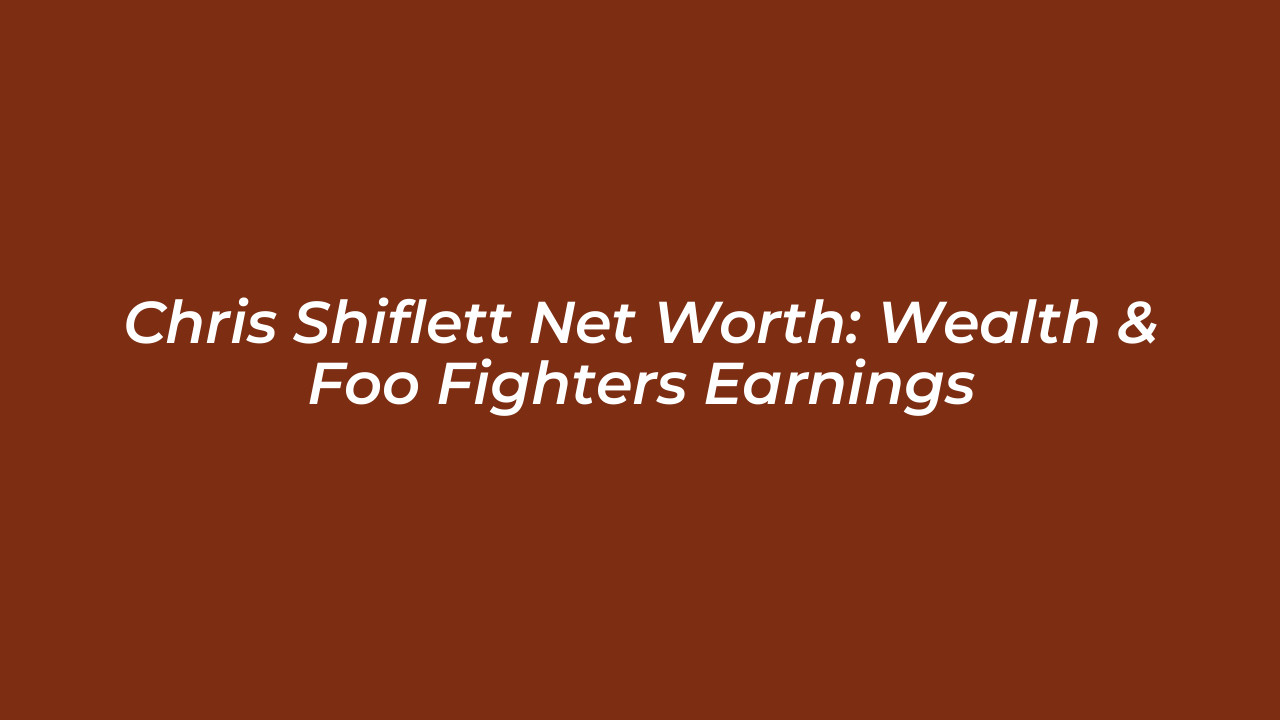 chris shiflett net worth wealth foo fighters earnings F8Ji