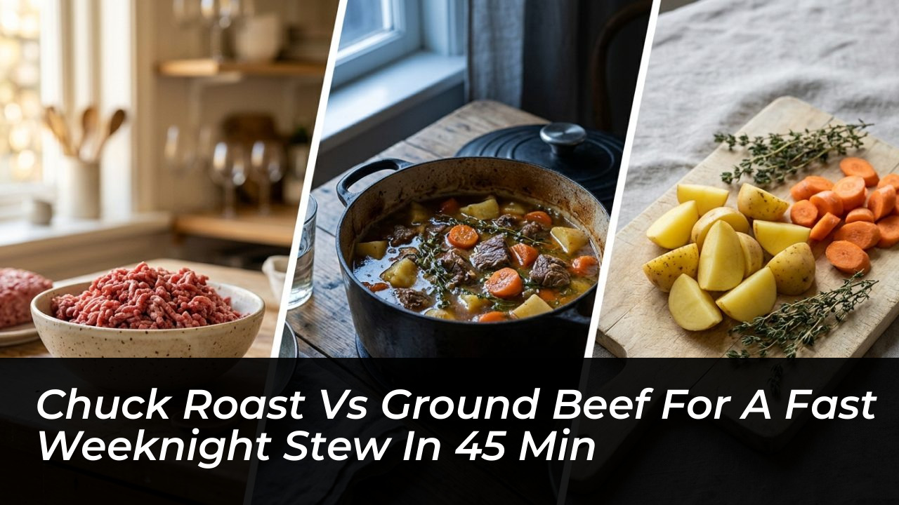 chuck roast vs ground beef for a fast weeknight stew in 45 min H9oR