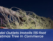 citadel outlets installs 115 foot christmas tree in commerce i2Lj