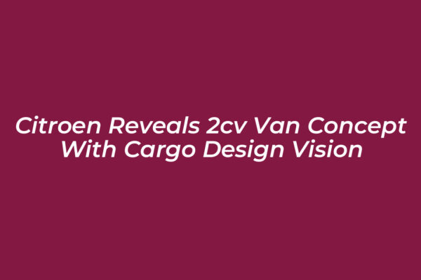 citroen reveals 2cv van concept with cargo design vision ll1p