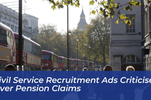 civil service recruitment ads criticised over pension claims ynj9