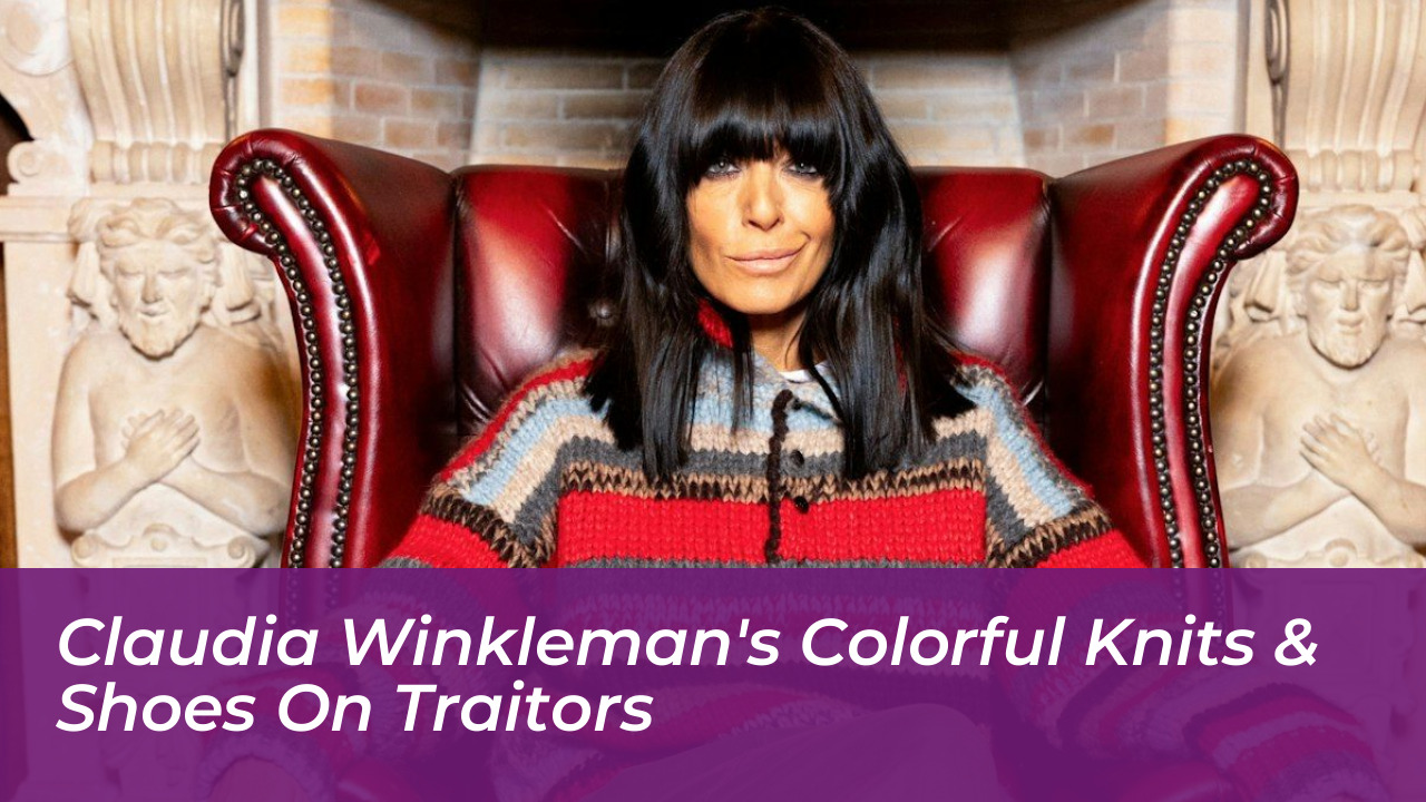 claudia winklemans colorful knits shoes on traitors Ekfo