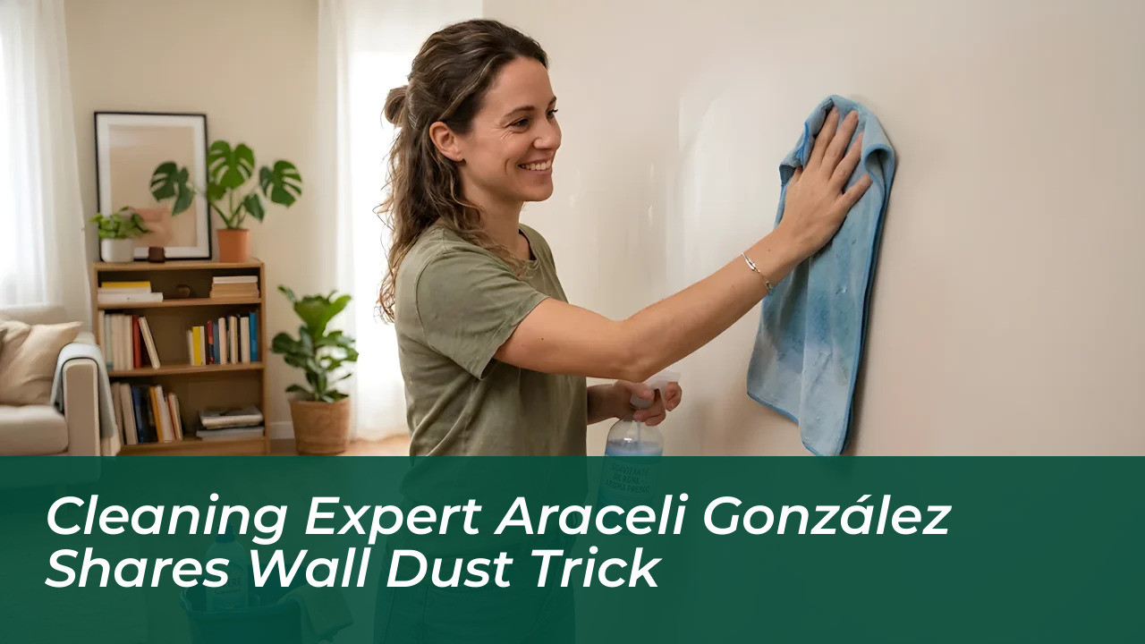 cleaning expert araceli gonzalez shares wall dust trick IGD0