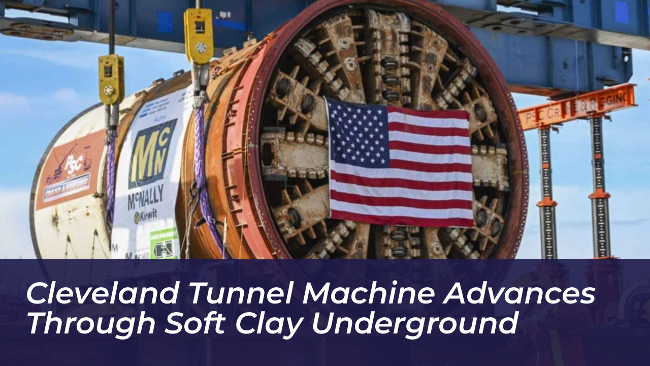 cleveland tunnel machine advances through soft clay underground Dznp