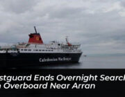 coastguard ends overnight search for man overboard near arran sTIs
