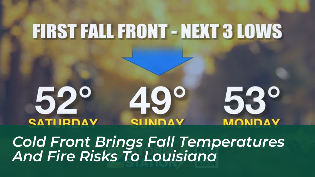 cold front brings fall temperatures and fire risks to louisiana m7cD