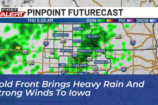 cold front brings heavy rain and strong winds to iowa 0mqe