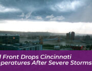 cold front drops cincinnati temperatures after severe storms EOC2