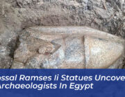 colossal ramses ii statues uncovered by archaeologists in egypt xGX9