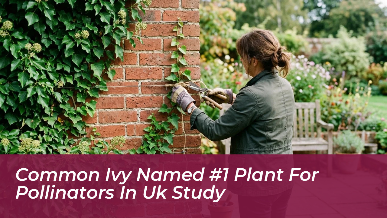 common ivy named 1 plant for pollinators in uk study ddZo