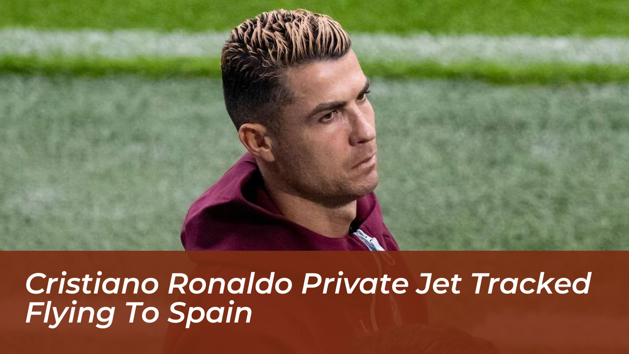 cristiano ronaldo private jet tracked flying to spain IKVO