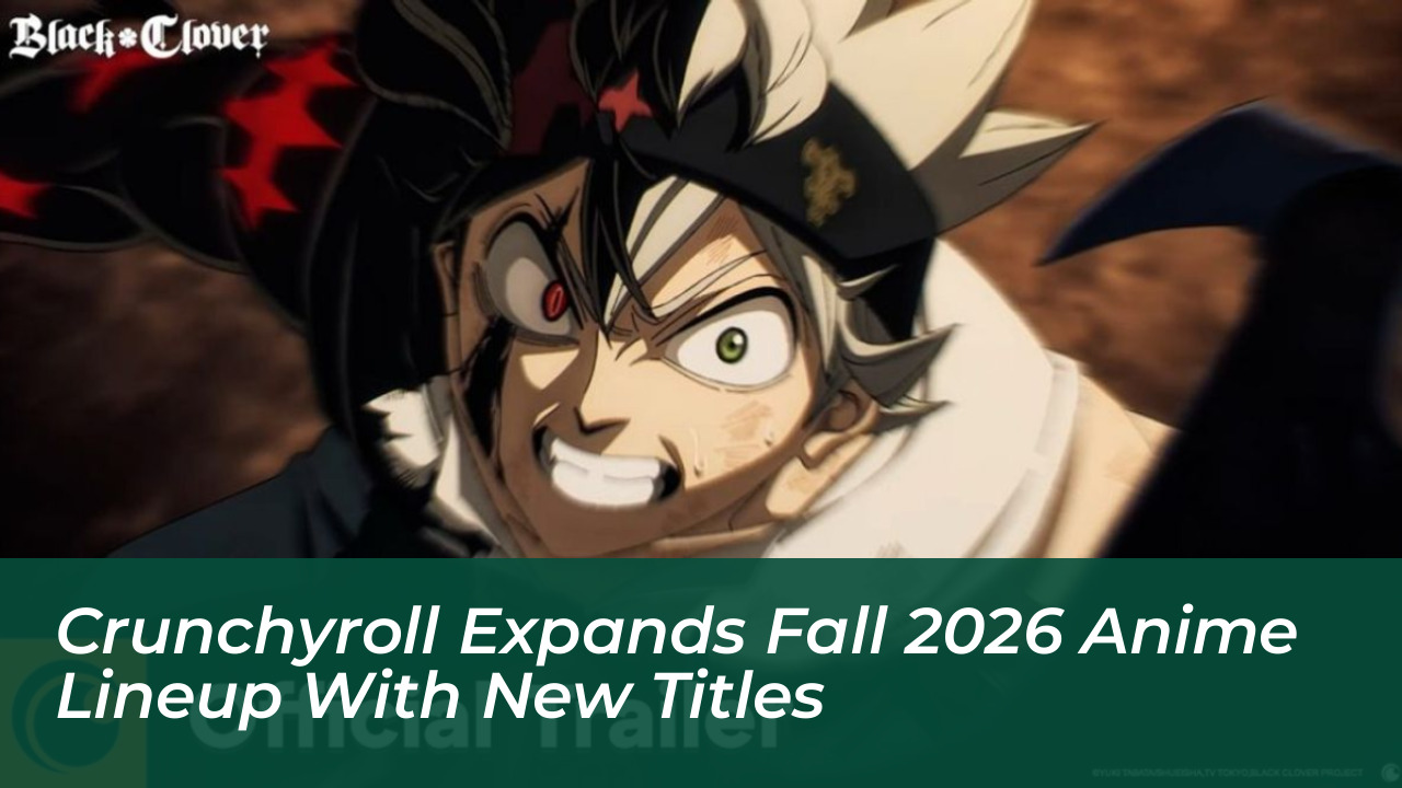crunchyroll expands fall 2026 anime lineup with new titles