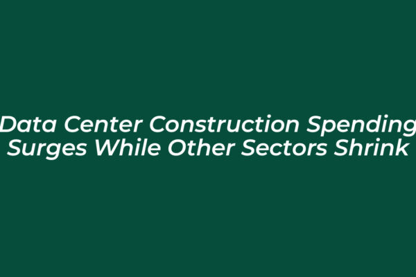data center construction spending surges while other sectors shrink lb89