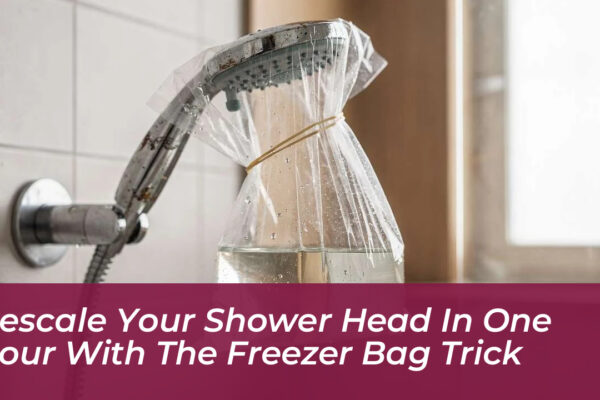 descale your shower head in one hour with the freezer bag trick DgNt