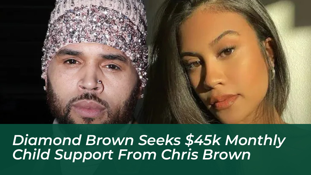 diamond brown seeks 45k monthly child support from chris brown MLCj