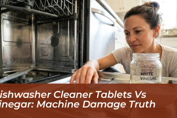 dishwasher cleaner tablets vs vinegar machine damage truth af1Z