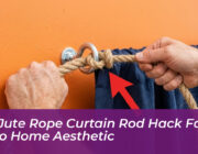 diy jute rope curtain rod hack for a boho home aesthetic upep