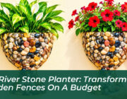 diy river stone planter transform garden fences on a budget qb9f
