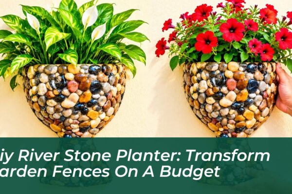 diy river stone planter transform garden fences on a budget qb9f