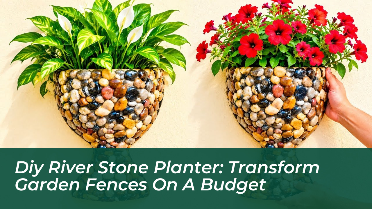 diy river stone planter transform garden fences on a budget qb9f