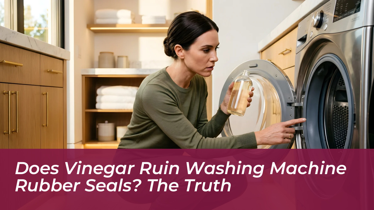 does vinegar ruin washing machine rubber seals the truth W66Q