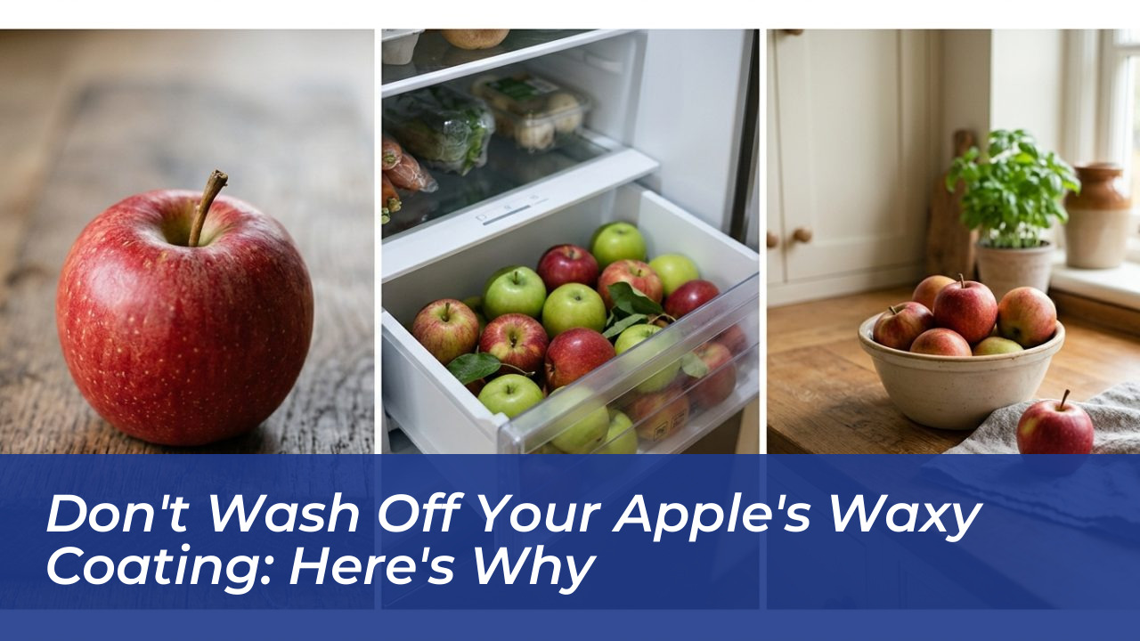 dont wash off your apples waxy coating heres why a75G