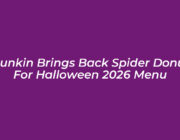 dunkin brings back spider donut for halloween 2026 menu qJoL