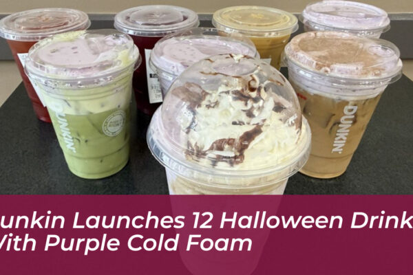 dunkin launches 12 halloween drinks with purple cold foam 04cH
