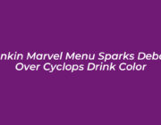 dunkin marvel menu sparks debate over cyclops drink color FTNy