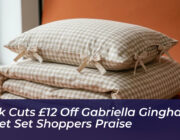 dusk cuts 12 off gabriella gingham duvet set shoppers praise SIFl