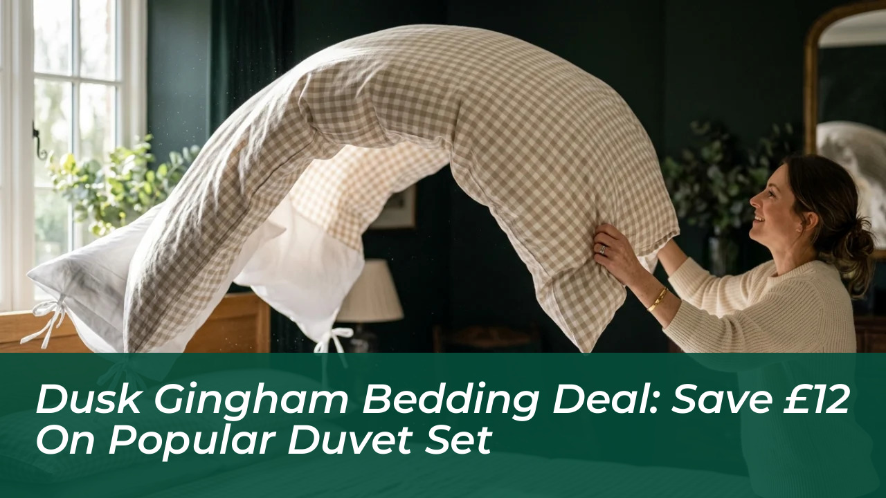 dusk gingham bedding deal save 12 on popular duvet set IFwa