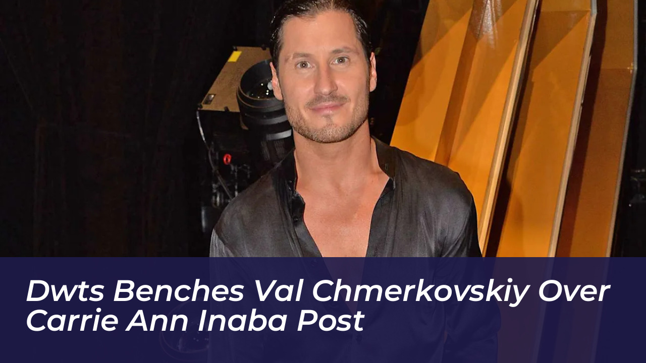 dwts benches val chmerkovskiy over carrie ann inaba post znsP