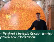 eden project unveils seven meter sun sculpture for christmas VyqK