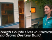 edinburgh couple lives in caravan during grand designs build PIZW