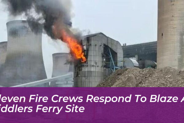 eleven fire crews respond to blaze at fiddlers ferry site h85Y
